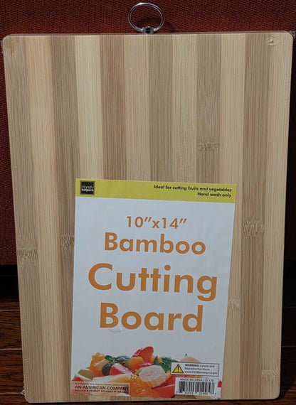 Striped Bamboo Cutting Board