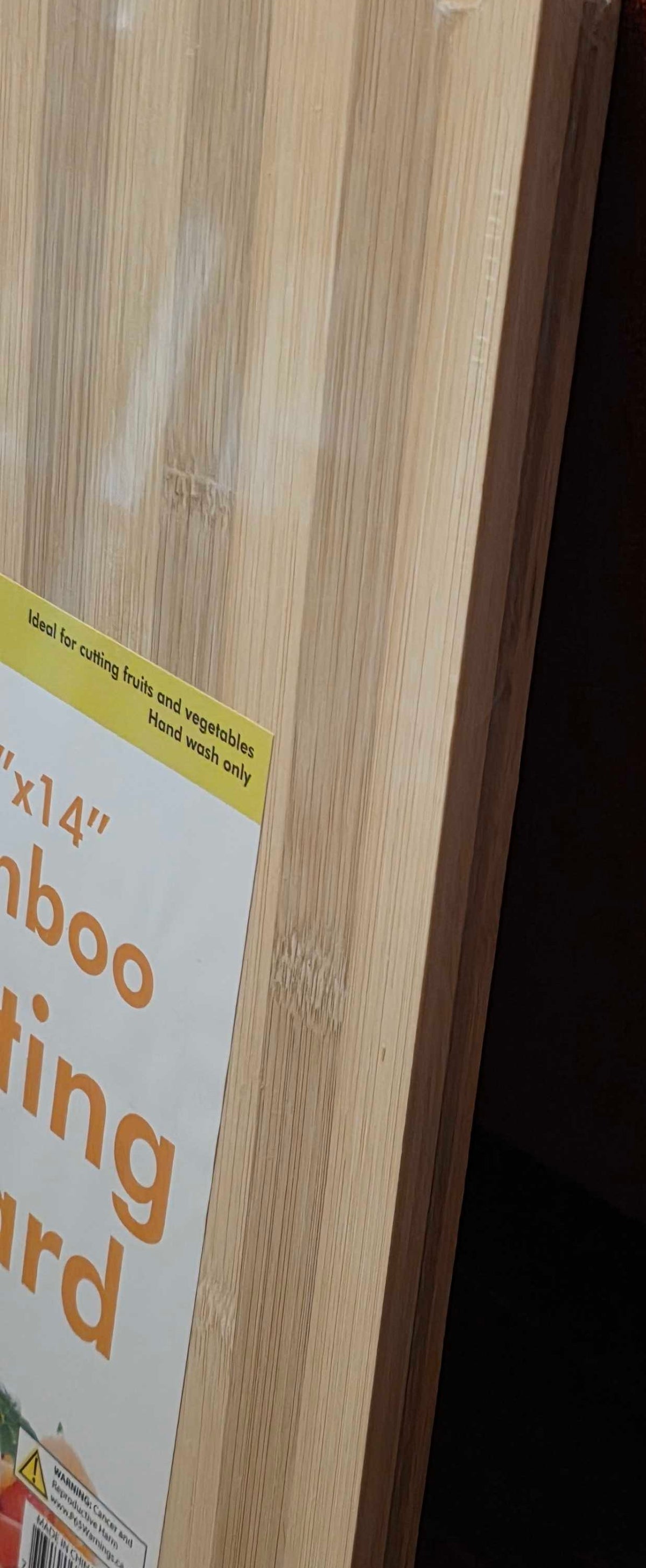 Striped Bamboo Cutting Board