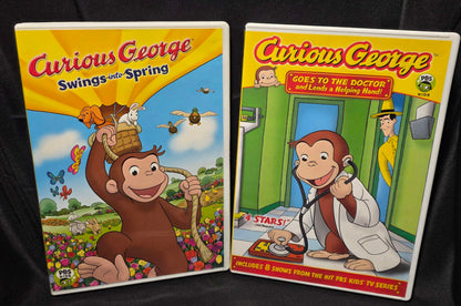 PBS Kids & Family DVD Bundle (Lot of 6) - Curious George, Thomas, PJ Mask